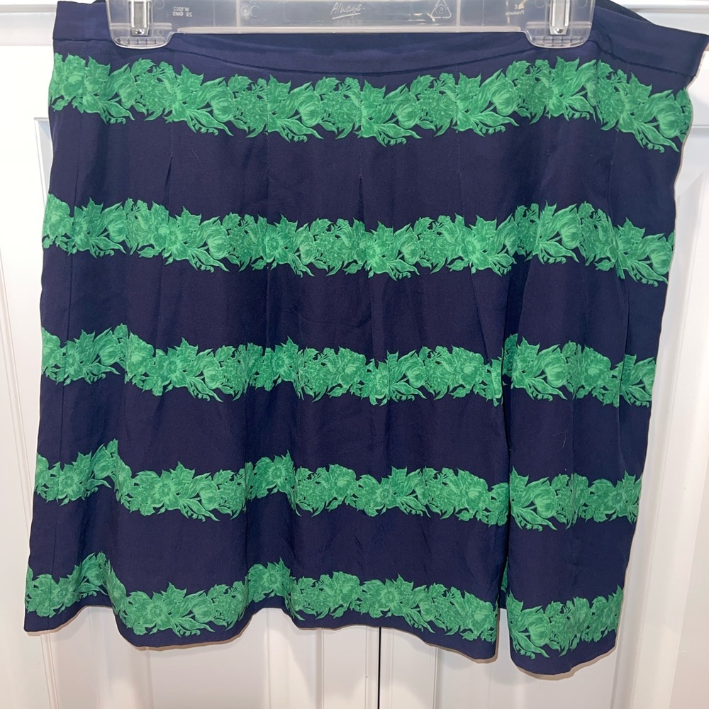 J Crew women’s Silk mini skirt sz 12 pleated‎ Skirt
